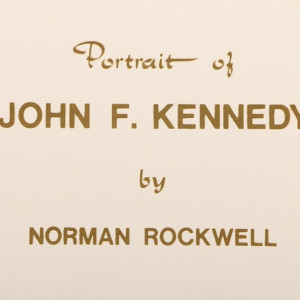 Lithograph of Norman Rockwell's "John F. Kennedy" by Norman Rockwell 