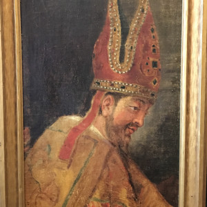 Antique Italian Oil on Canvas / Bishop by Unknown