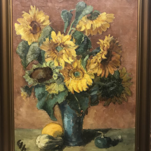 Sunflowers by Ejnar Hansen 