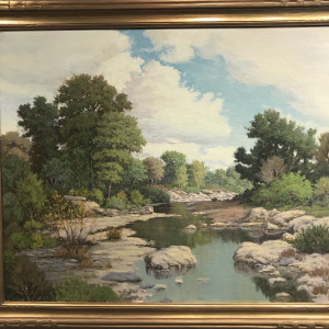 Creek in Zilker Park by M. Walton Leader