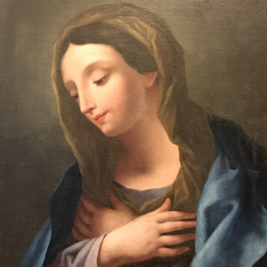 Portrait Virgin Mary Saint by Unknown