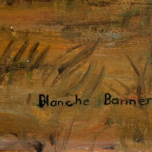 Cattle Cutting by Blanche Banner  Image: signature