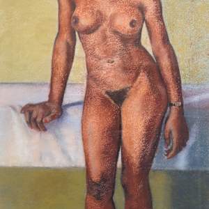 Untitled (Female nude standing) by Sandra Fisher, Image 12.