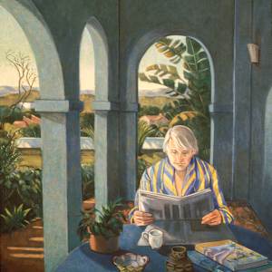 Reading in the Loggia by Ethel Fisher, Image 1.