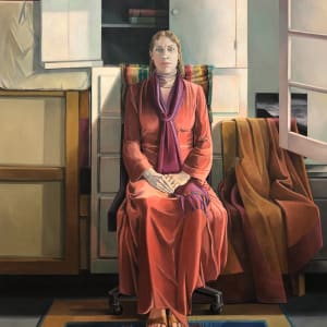 Model in Red Robe by Ethel Fisher, Image 6.