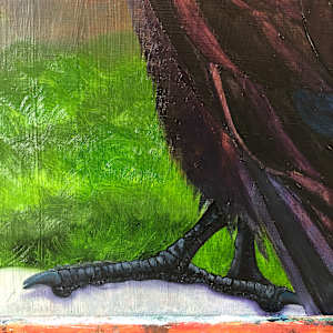 Black Lodge Harbinger by Frances Byrd  Image: Raven Study Talon Detail
