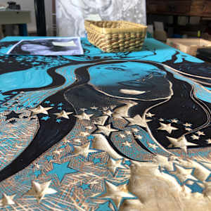 Stargazer by Frances Byrd  Image: Stargazer Stars Detail