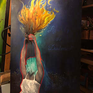 Light Up the Darkness by Frances Byrd  Image: Light Up the Darkness Torch