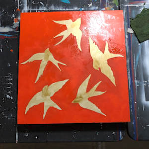 In Pursuit of Dreams by Frances Byrd  Image: In Pursuit of Dreams Underpainting