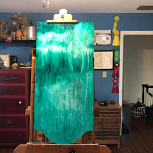 Light Up the Darkness by Frances Byrd  Image: Light Up the Darkness Pthalo Green Layer Wash