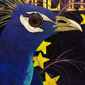 You Should See Me in a Crown by Frances Byrd  Image: You Should See Me in a Crown Peacock Detail