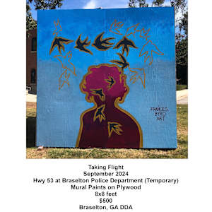 2024 Braselton Artrageous Mural by Frances Byrd