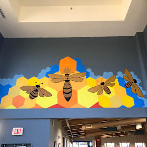2025 Honeybee Mural by Frances Byrd