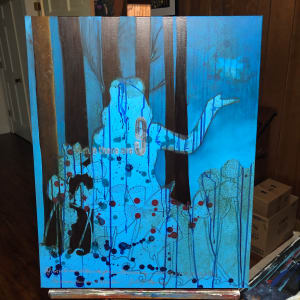 Nelson Commission by Frances Byrd  Image: Commission in Progress