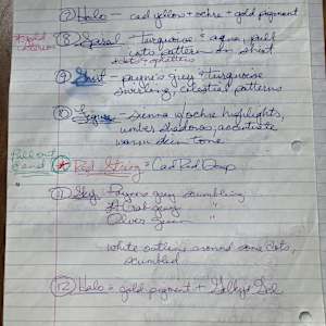 Untamed Woman by Frances Byrd  Image: Untamed Woman Process Notes Page 2
