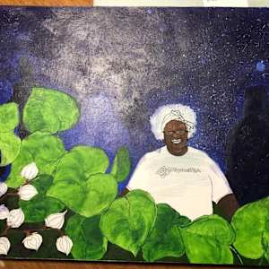 Queen of Tea by Frances Byrd  Image: Queen of Tea Completed Background