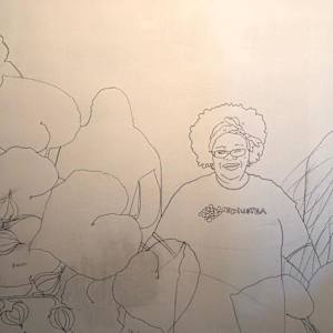 Queen of Tea by Frances Byrd  Image: Queen of Tea Composition Detail