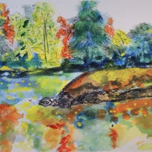 Kathy's Lake in Autumn by Helene Montpetit