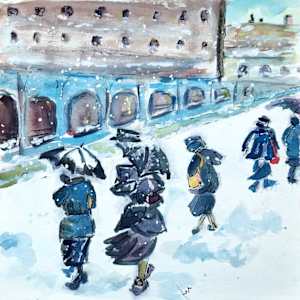 Winter in the City by Helene Montpetit
