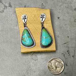 "Dragonfly Dream Earrings" - Kingman turquoise in sterling silver by shasta brooks studio  Image: All Art © Shasta Brooks Studio LLC