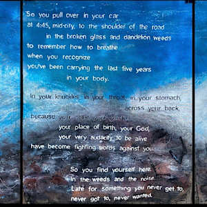 An Offering, Triptych by Pam Douglas