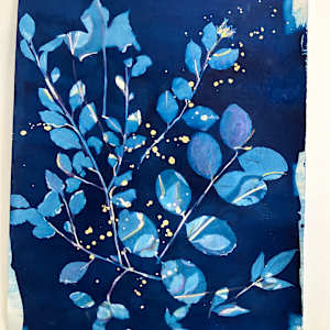 Blues with Splatters2 by Rhonda Burton