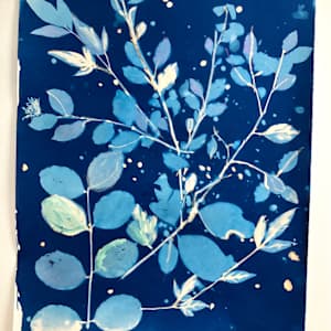 Blues with Splatters by Rhonda Burton