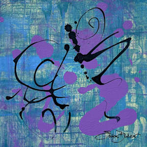 Dancers on Pink & Blue by Susan Dukow