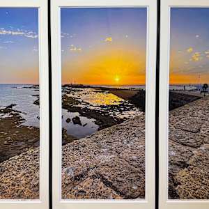 El Faro Sunset Triptych by Lee Cooper, Image 1.