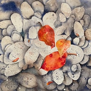 River Stones by Caren Gafni