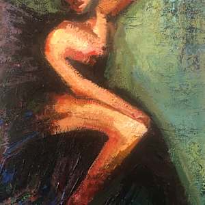 Seated Pose of a Lady by Shant Beudjekian