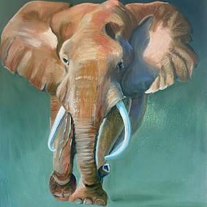 Running Elephant by Kathryn Pitt