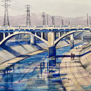 LA River Bend by Timothy Kitz