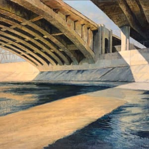 LA River Painting 76 "Light Beneath" by John Kosta