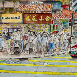 Mong Kok Street Corner, Hong Kong by David Lang