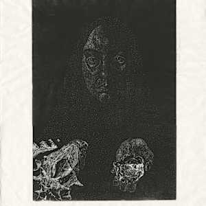 The Night is an Ocean - Printmaking, Honorable Mention by Amaya Lounibos Hartard
