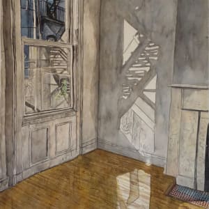 Inside Outside Quarantine Fire Escape by Meridith McNeal