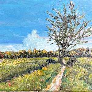 After Wheatfield with Crows, Van Gogh's Path Home, Auvers, France by Robert Zent Chew