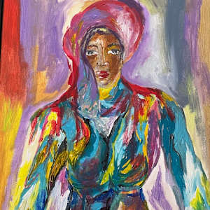 Woman in Blue by Lisa Jones Gentry
