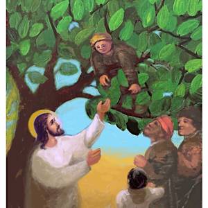 Jesus and Zacchaeus by Sunhee Joo