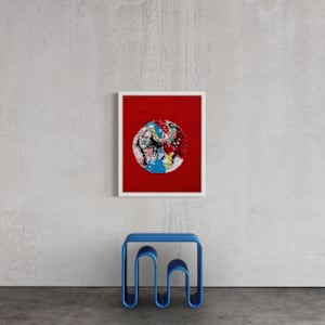 Full moon on planet Drion. by Marianna Baker