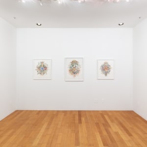 Primordial Echo (Raven Mandala) by Laura Ball  Image: Installation in "Cosmos" at the David B Smith Gallery, Denver, CO