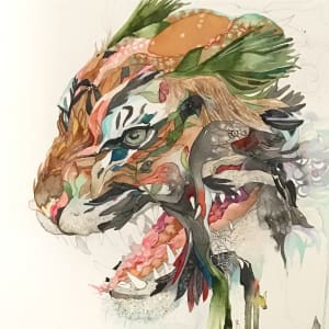 Siberian Tiger Creature by Laura Ball 