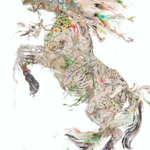 War Horses (Picasso and Mars), diptych by Laura Ball 