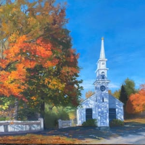 Little Church in the Fall by pat wattam