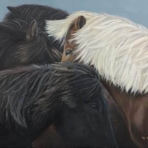 Icelandic Ponies by Pat Wattam