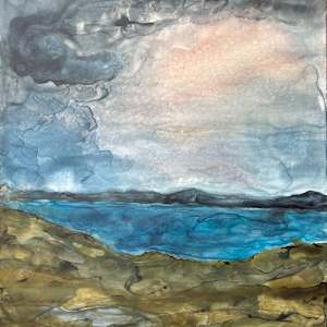 Dusk, Ballinskelligs Bay, Ireland by Shanti Conlan