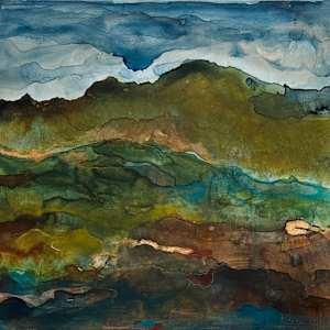 Sky and Mountains, Taos by Shanti Conlan