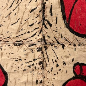 Vessel by Shanti Conlan  Image: Detail of stitching