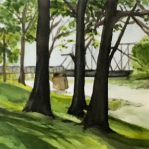 McCulloch Park Toward the White River Train Trestle by Cindy Norrick Turner, Image 6.